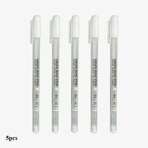 Keep Smiling Highlight Gel Pen 0.8mm 5pcs