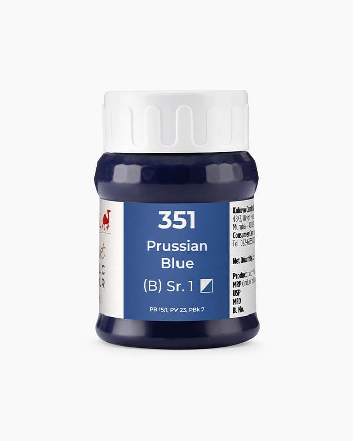 Camel Artist Acrylic Colours Individual jar of Prussian Blue Sr 1 in 500 ml