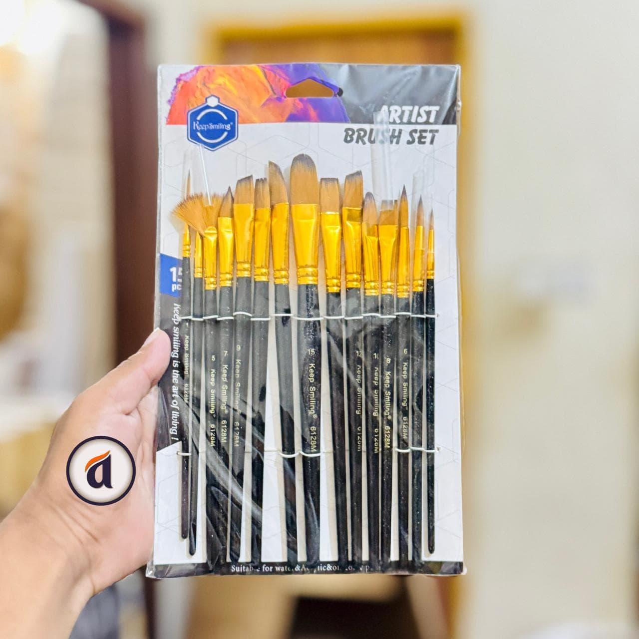 Keep Smiling Artist Mixed Brush 15pc set 6128M