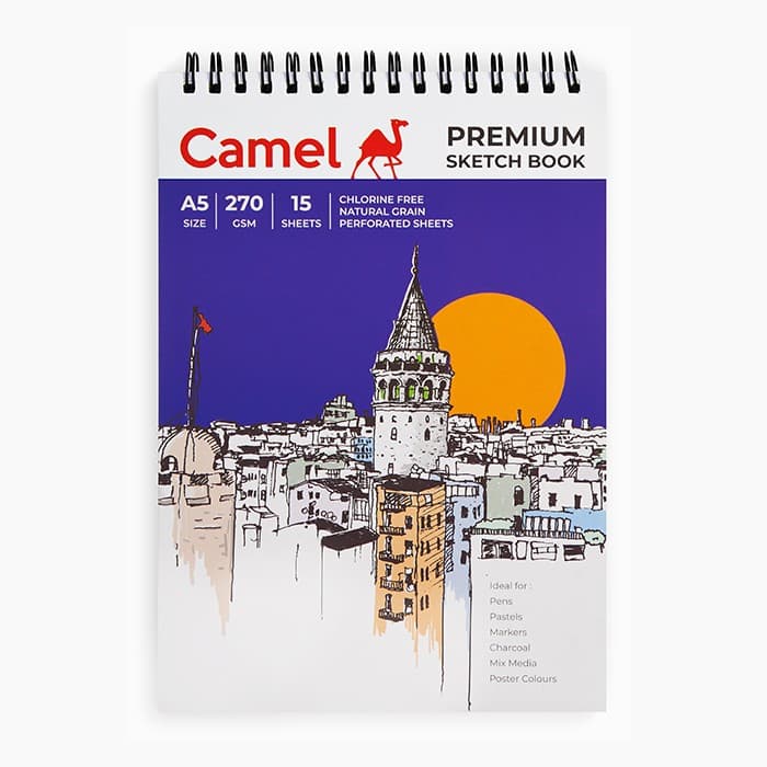 Camel Premium Sketch Book 270 GSM Individual Book A5