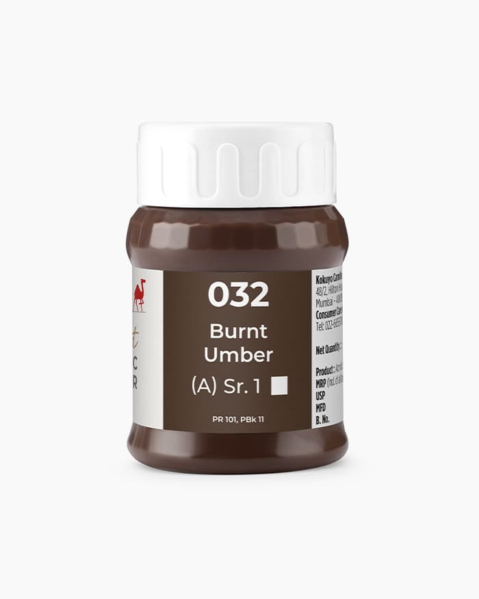 Camel Artist Acrylic Colours Individual jar of Burnt Umber Sr 1 in 500 ml