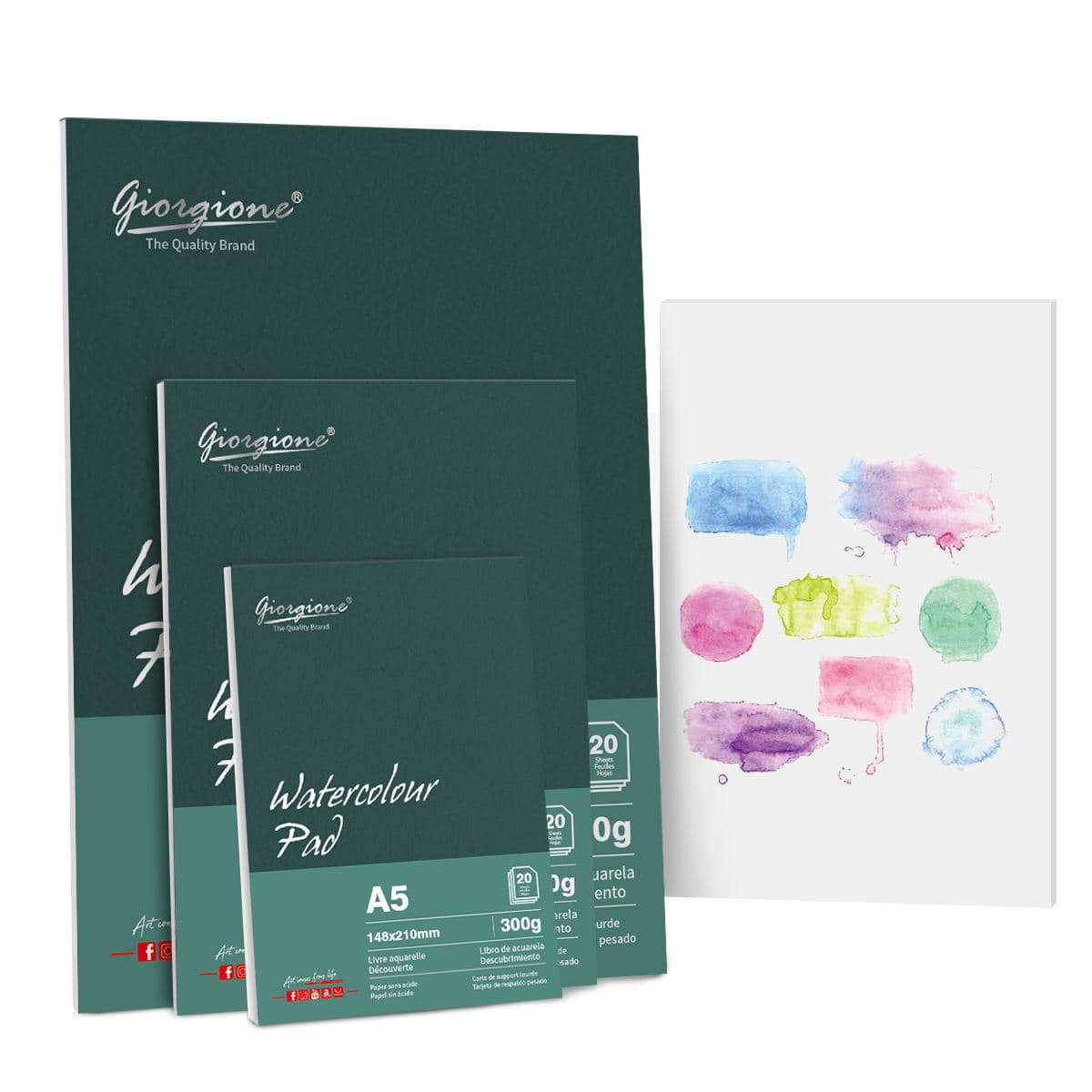 Giorgione Watercolour pad 300GSM 20 Sheets