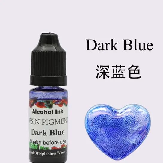 Alcohol ink resin pigment 10ML  [ DARK BLUE ]