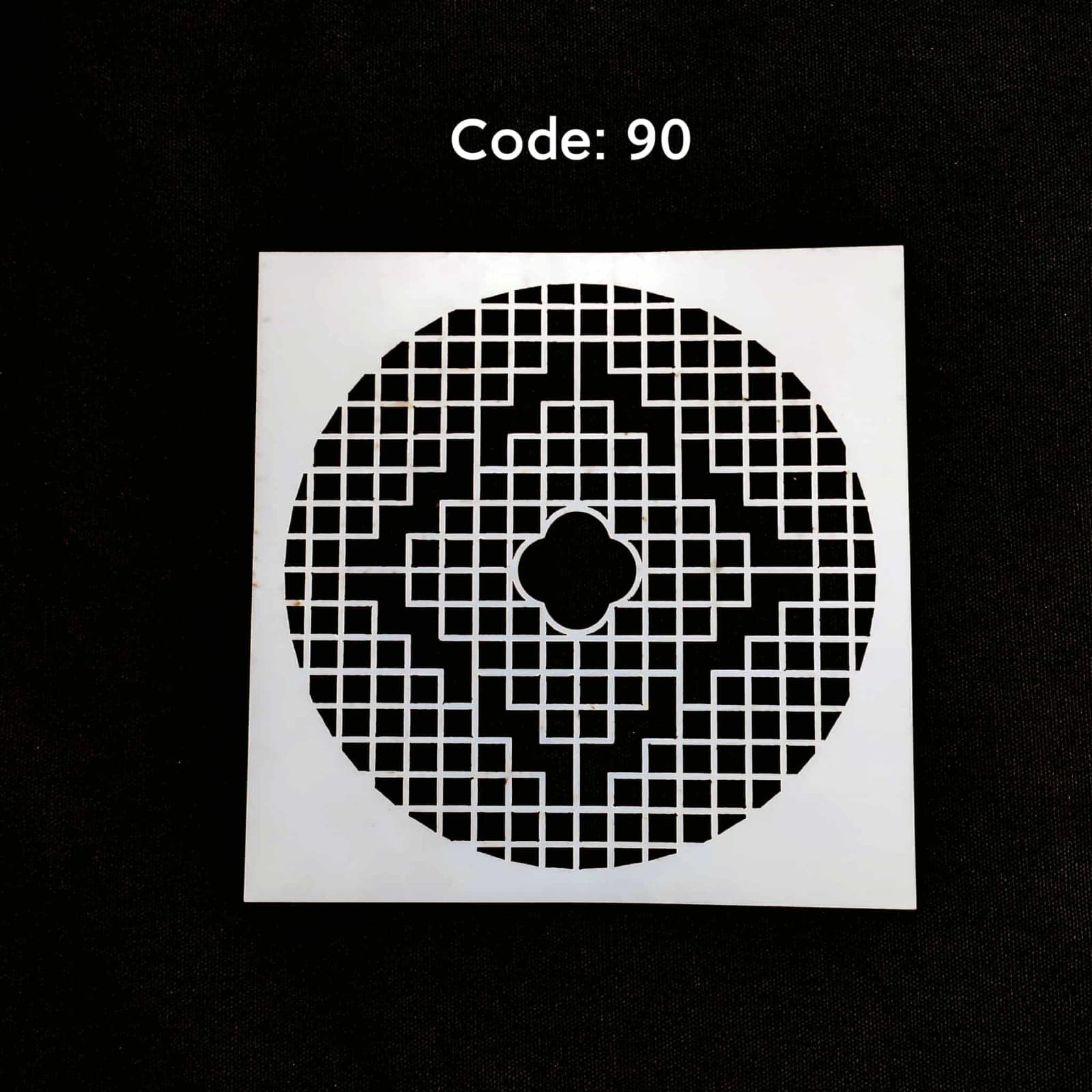 Stencil Code 90 (8x8 inch) 