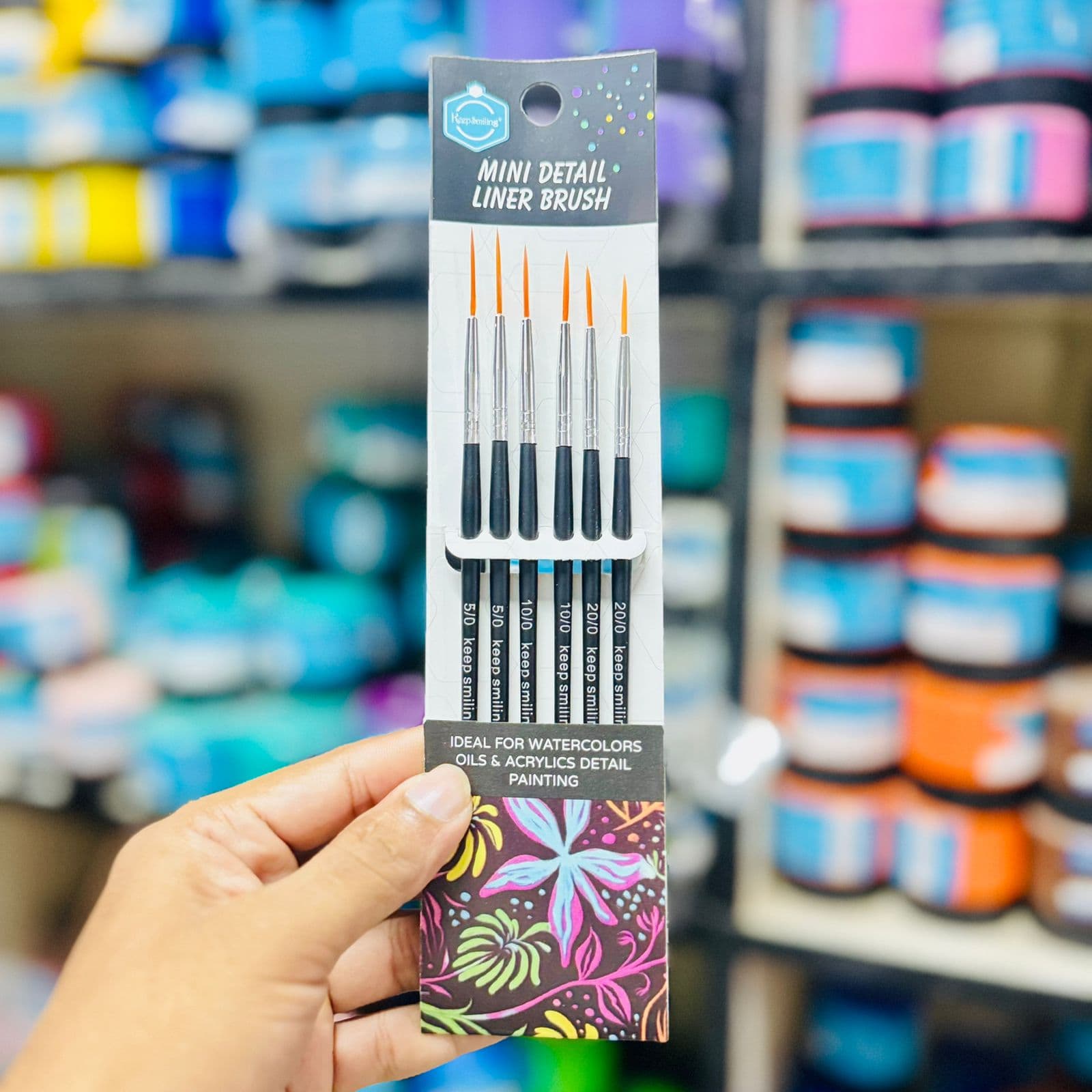 Keep Smiling Mini Detail Liner 6pc set A6093