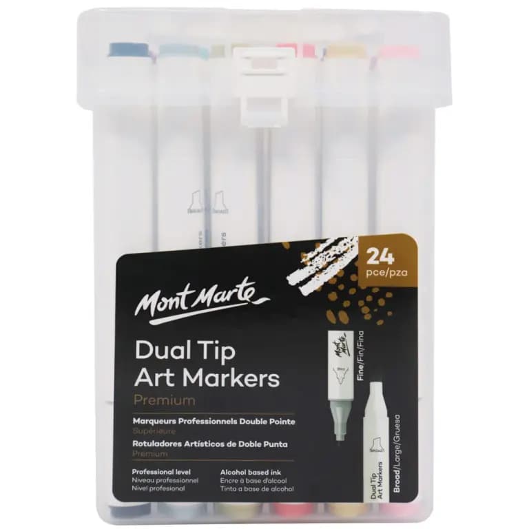 Mont Marte Dual Tip Art Markers 24pc
