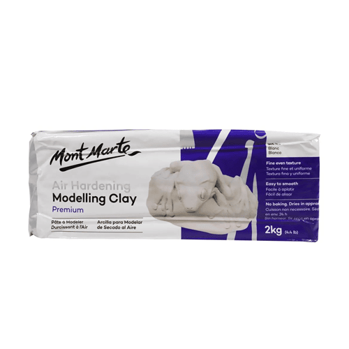 Mont Marte Air Hardening Modelling Clay - White 2kg