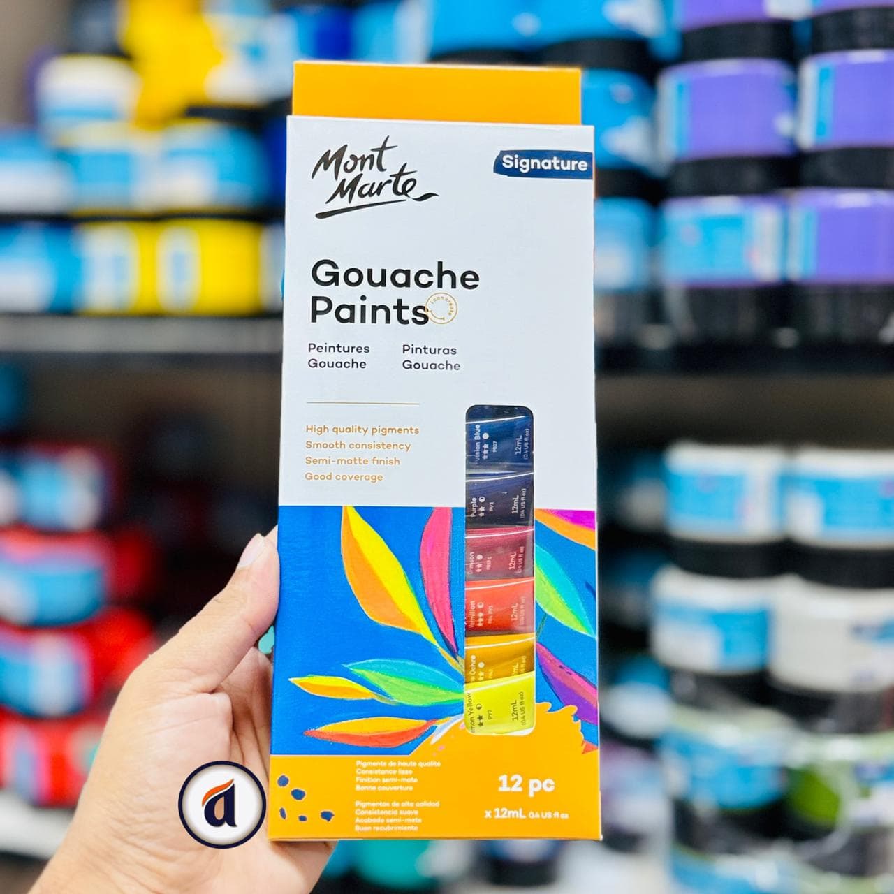 Mont Marte Gouache Paints Set 12pc x 12ml