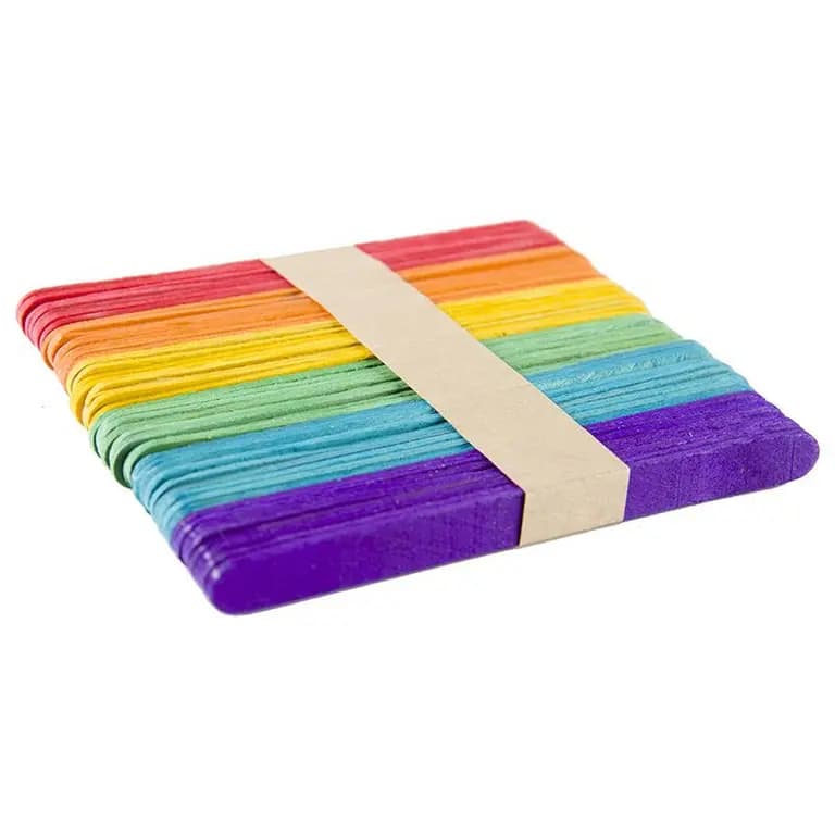 Ice Cream Sticks 50pc (Colorful) small