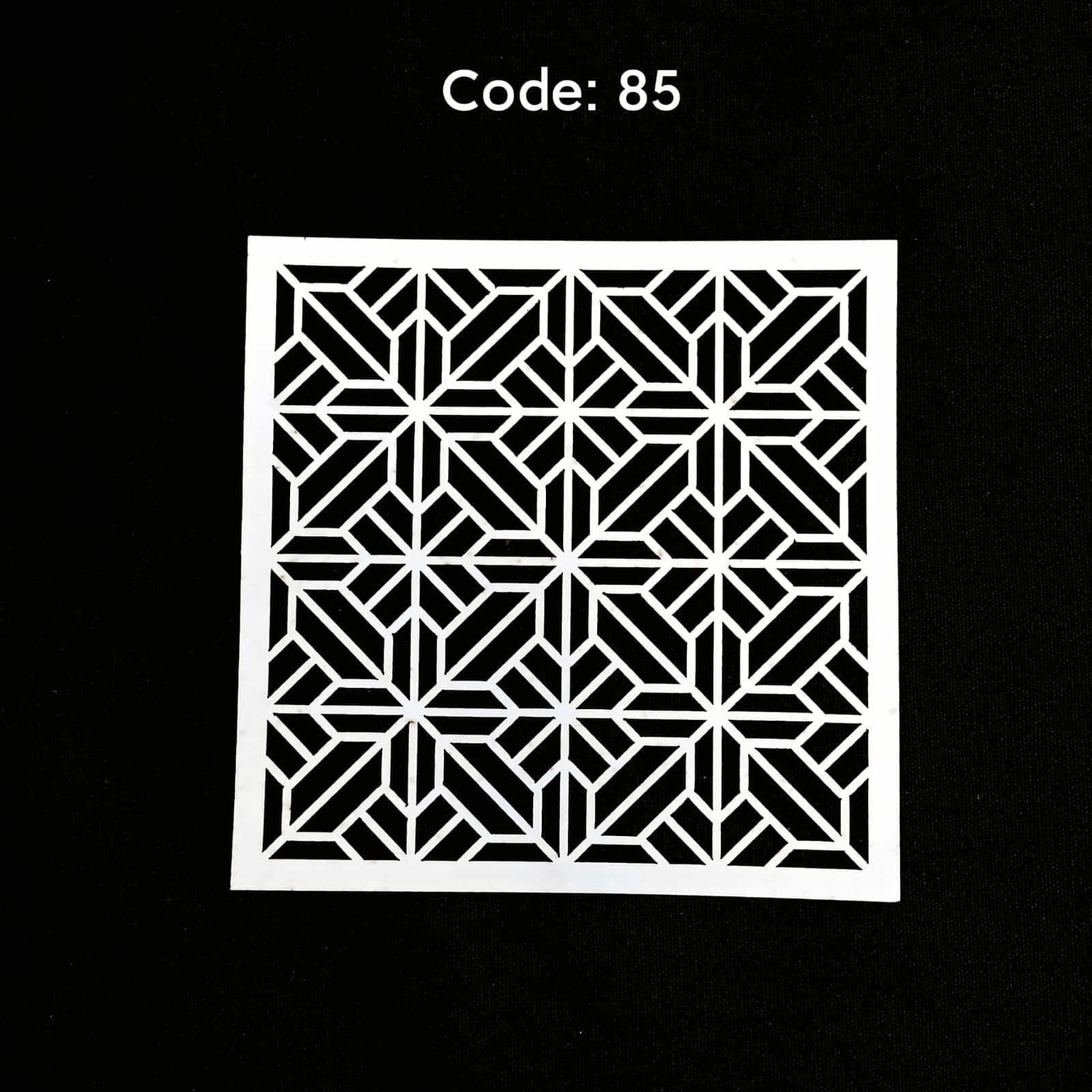 Stencil Code 85 (8x8 inch) 