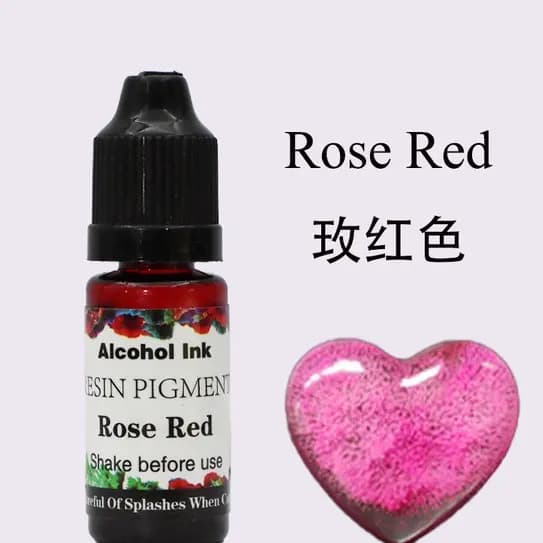 Alcohol ink resin pigment 10ML [ ROSE RED ]