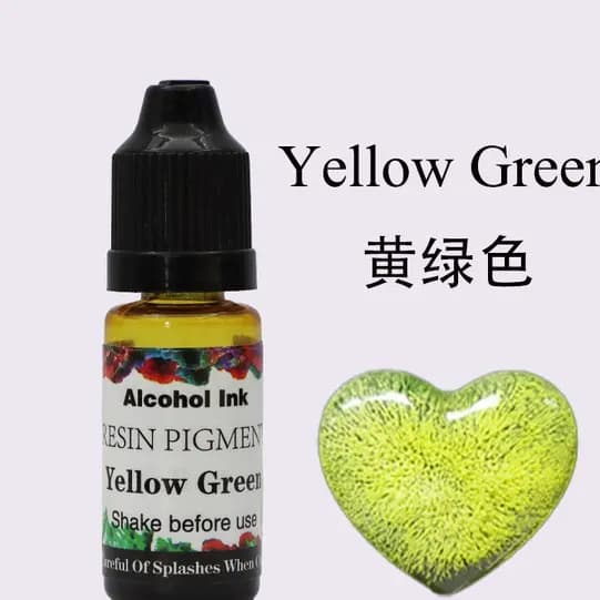 Alcohol ink resin pigment 10ML [ YELLOW GREEN ]