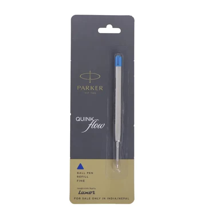 Parker Quink Flow Ballpoint Pen Fine Refill Blue Ink