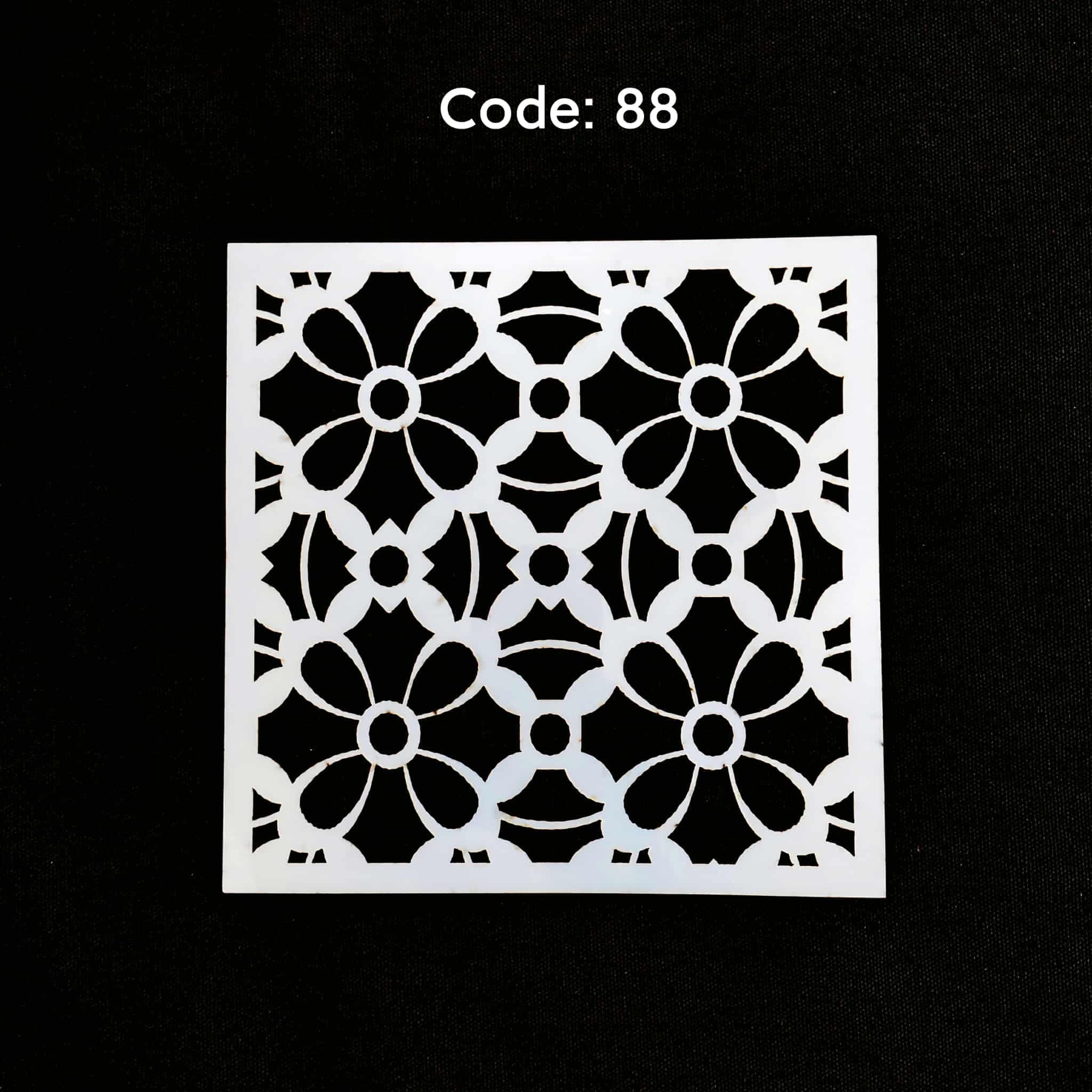 Stencil Code 88 (8x8 inch) 