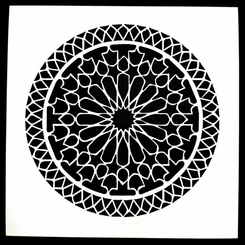 Stencil Code 8 (8x8 inch)