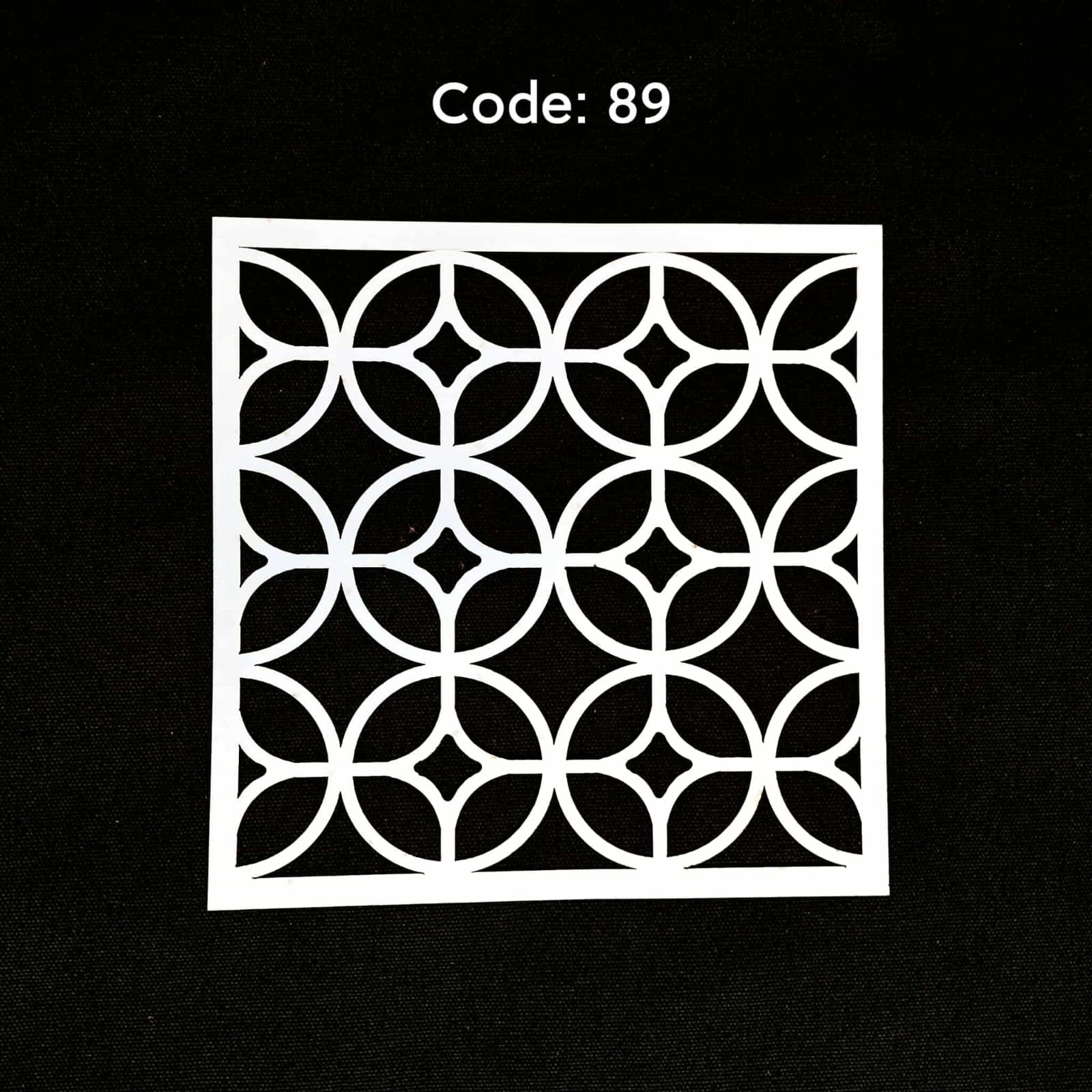 Stencil Code 89 (8x8 inch) 