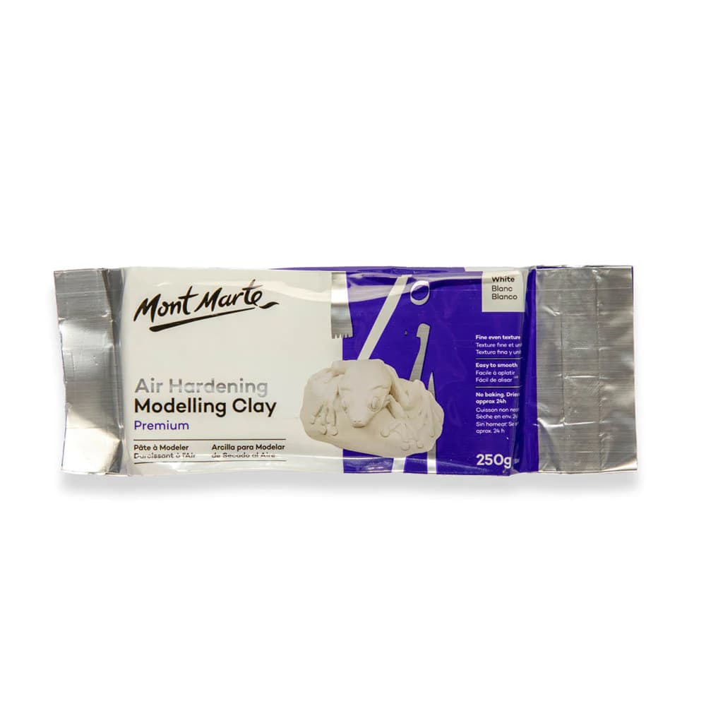 Mont Marte Air Hardening Modelling Clay 250g White