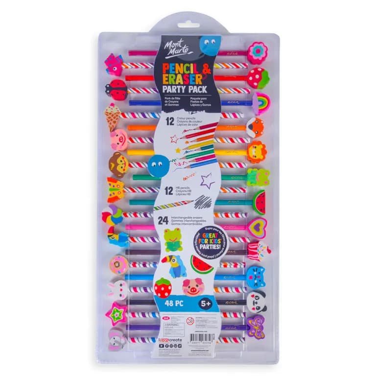 Mont Marte Pencil and Eraser Set 48pc
