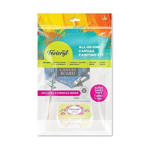 Fevicryl All-In-One Canvas Painting Kit